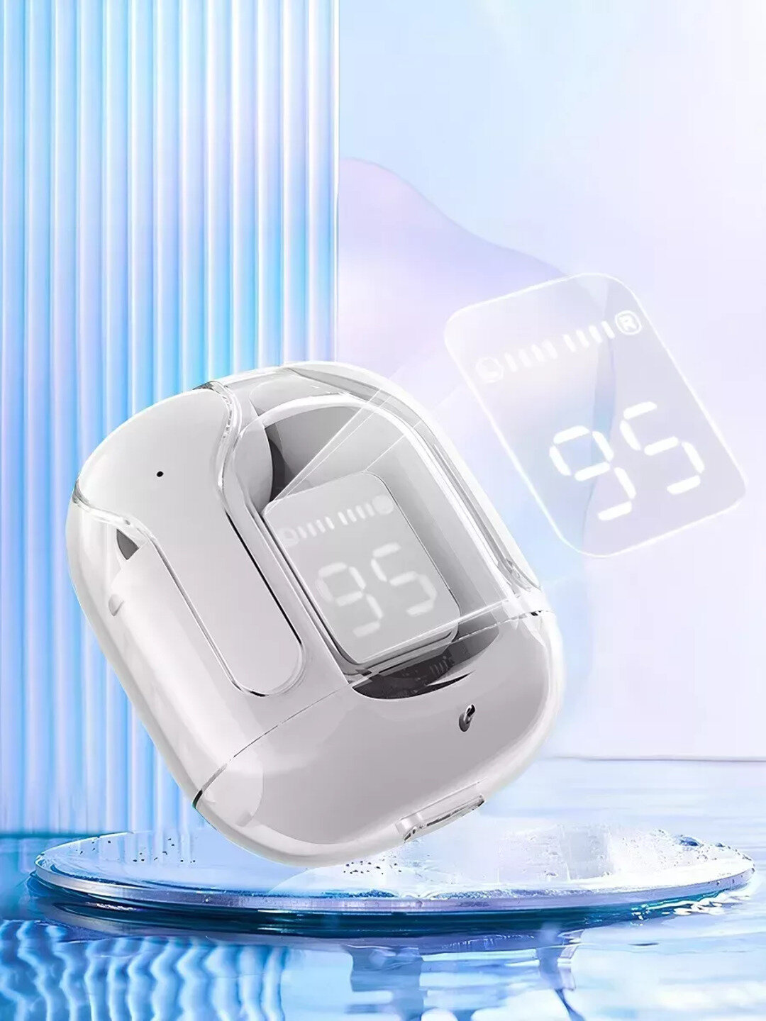 Беспроводные наушники Simsiz quloqchilar, Bluetooth, игровые, RGB-подсветка, открытые — фото 1