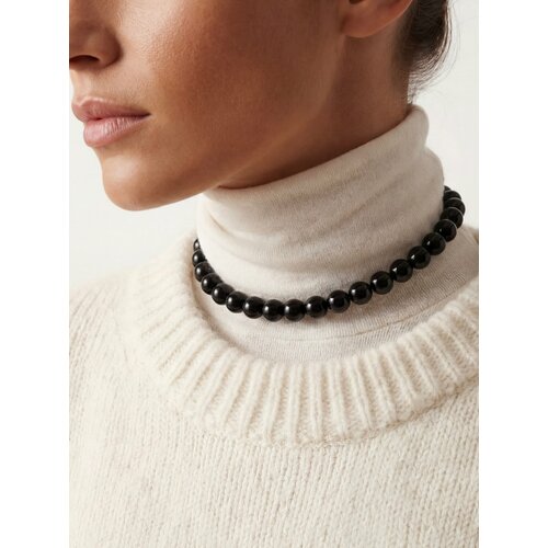 фото Колье lu jewel, оникс, длина 44 см, черный