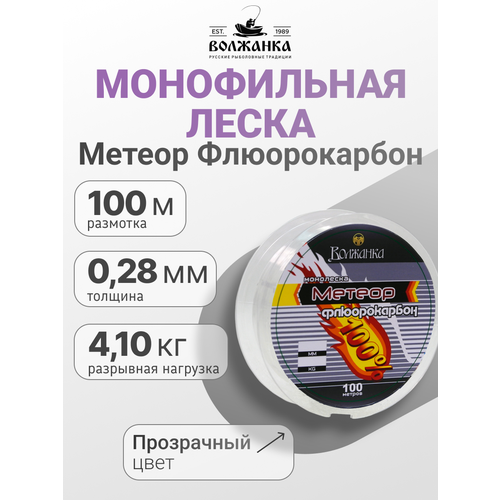 Леска Волжанка из флюорокарбона 