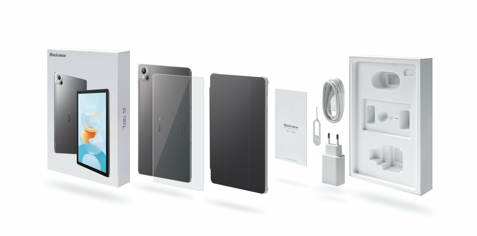 Планшет Blackview Tab 13, 10,1", WUXGA, 6GB, SSD128GB, WiFi, 4GLTE, серый