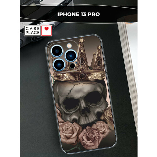 фото Чехол на apple iphone 13 pro / айфон 13 про с принтом череп 22 case place
