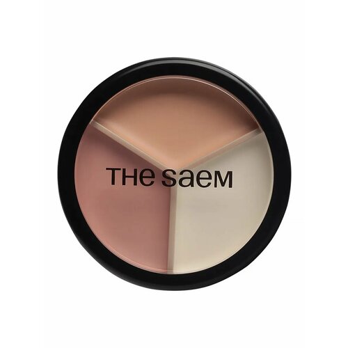 фото Консилер для лица трехцветный 07 pink beige 12.4g the saem