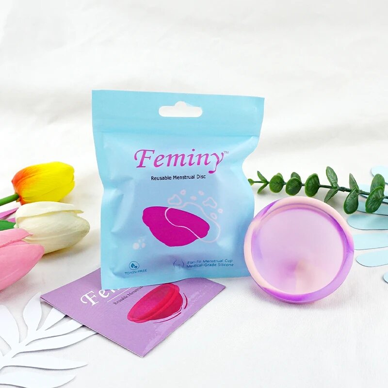 Менструальная чаша Feminy, размер S, PinkPurple