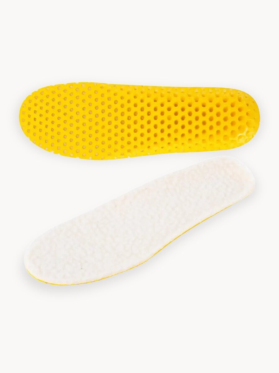 Стельки для обуви зимние мягкие ортопедические дышащие, материал Eva, размер ru 34-40 / eu 35-41, Shegra, 700757