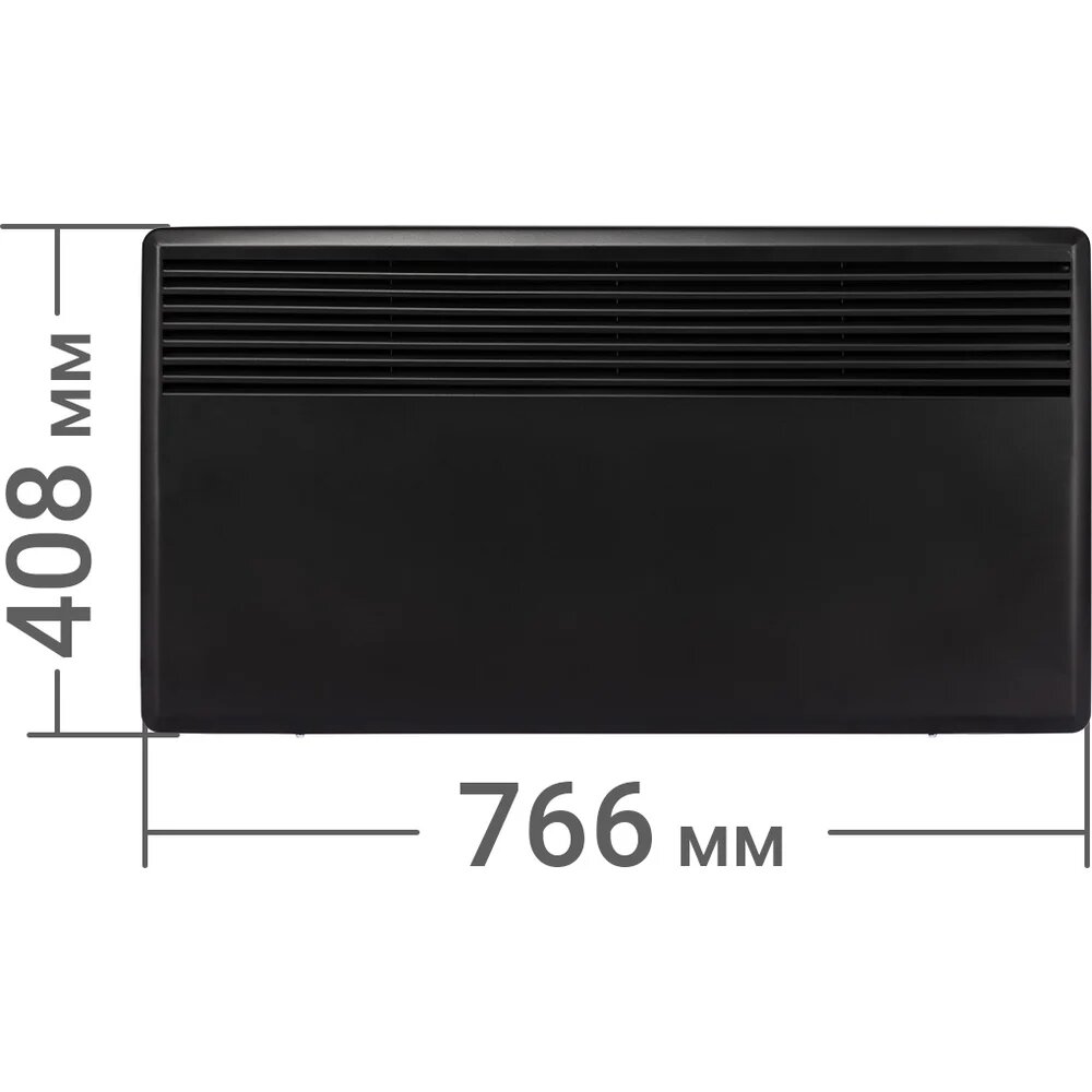 Картинки TDM ELECTRIC Конвектор электрический ЭК-2000С, 2000 Вт, термостат, стич, черный, SQ2520-1209