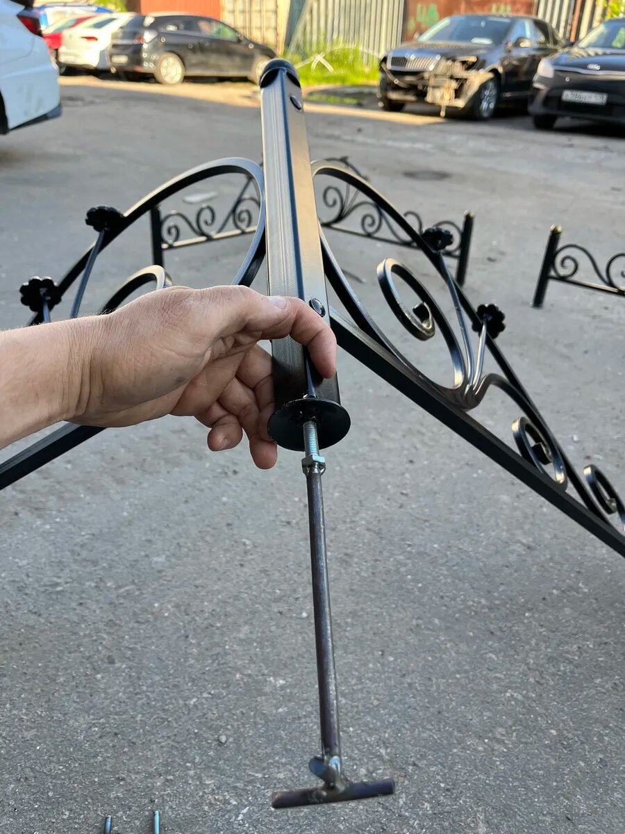 Ограда кованная металлическая 1 угол, Студия кованой мебели Нива — фото 1