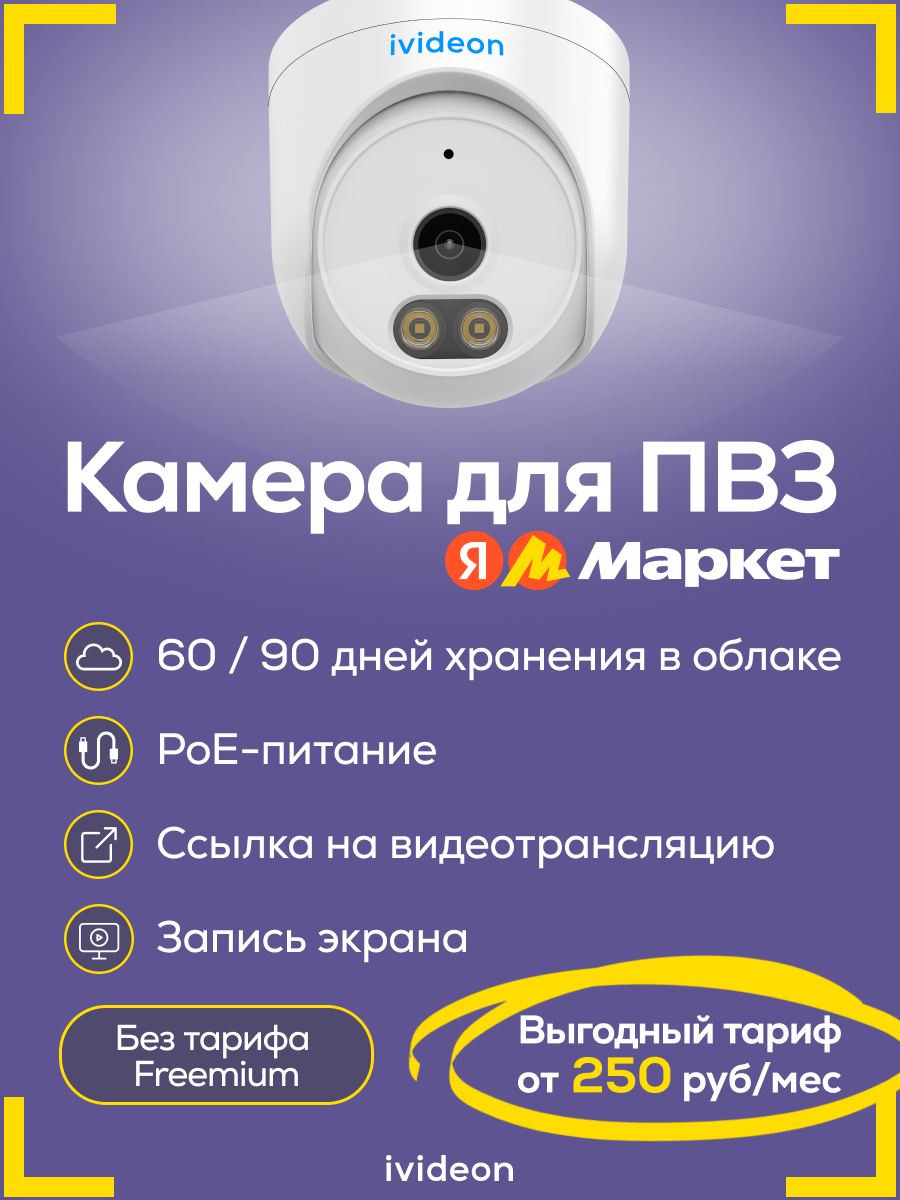 Камера видеонаблюдения для ПВЗ