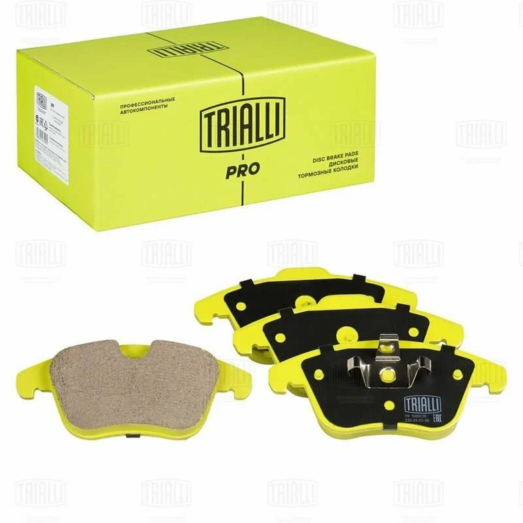 Колодки тормозные дисковые передние для а/м Ford Mondeo IV, Land rover, Volvo TRIALLI PF 1009CR (серия PRO)