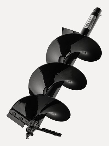 Изображение товара Шнек для грунта Denzel ER-200диаметр 200мм, длина 800мм, соединение 20мм, съёмный нож 56008