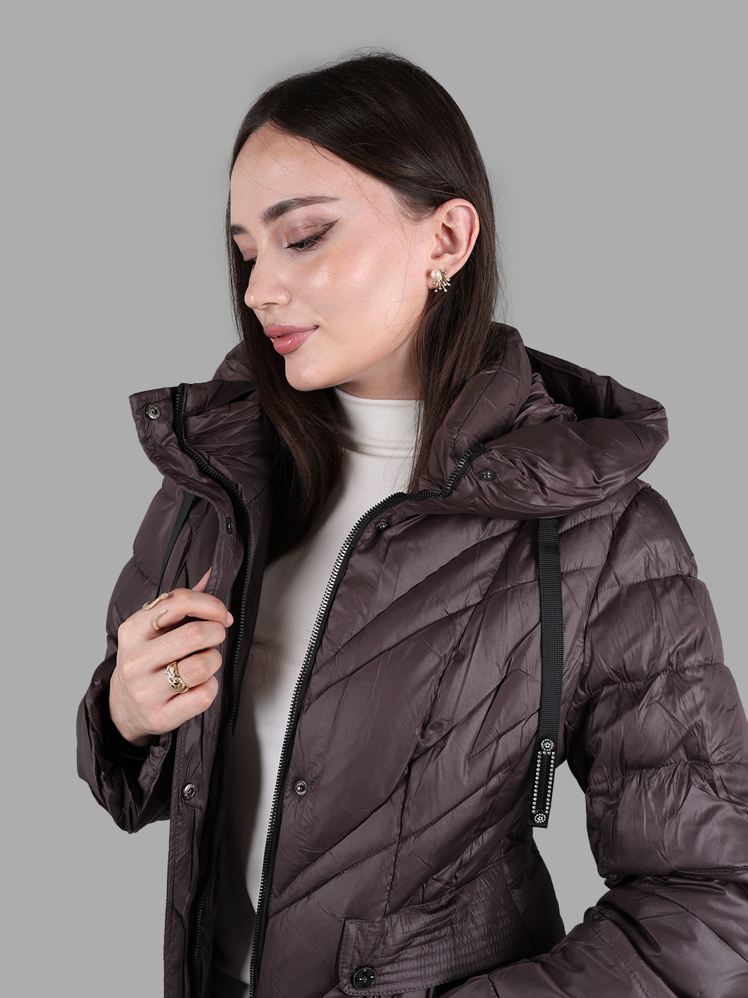 Куртка , размер 48, Шоколадный — фото 1