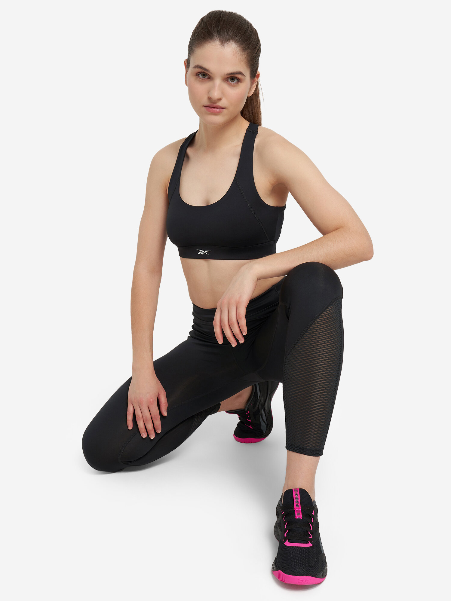 Топ спортивный Reebok, размер XL, черный — фото 1