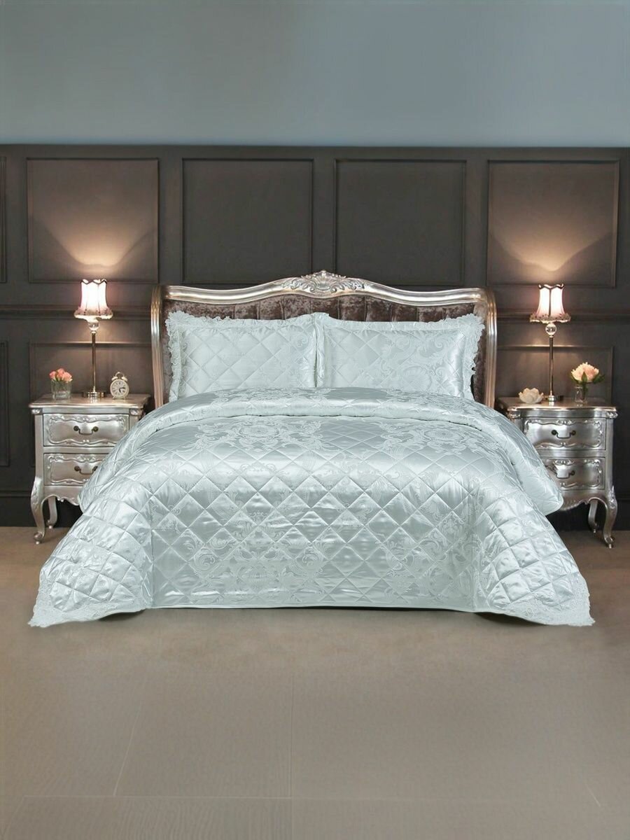 Покрывало Танго Ariston из жаккарда 240х260 см и 2 наволочки 50х70 см евро