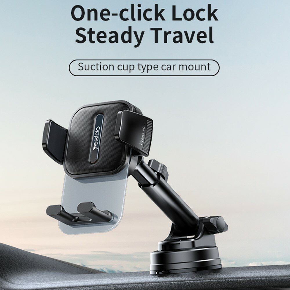Держатель для телефона Yesido C261, для автомобиля, крепление 4.7 - 7,2 дюймов