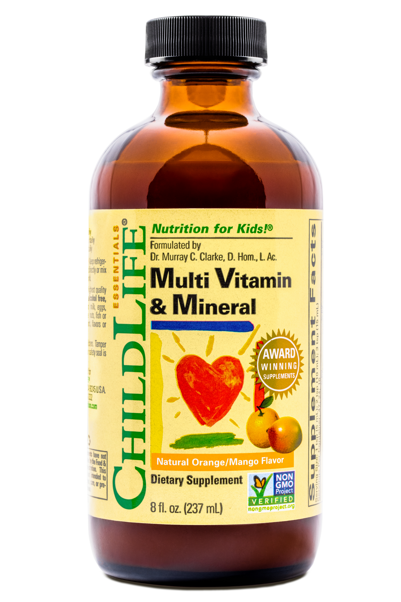 Childlife Мультивитамины и Минералы для детей для роста и укрепления иммунитета, 237 мл