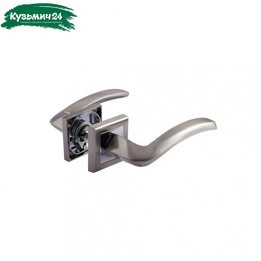 Ручка дверная Нора-М 112 A AL алюминий гальваника матовый никель