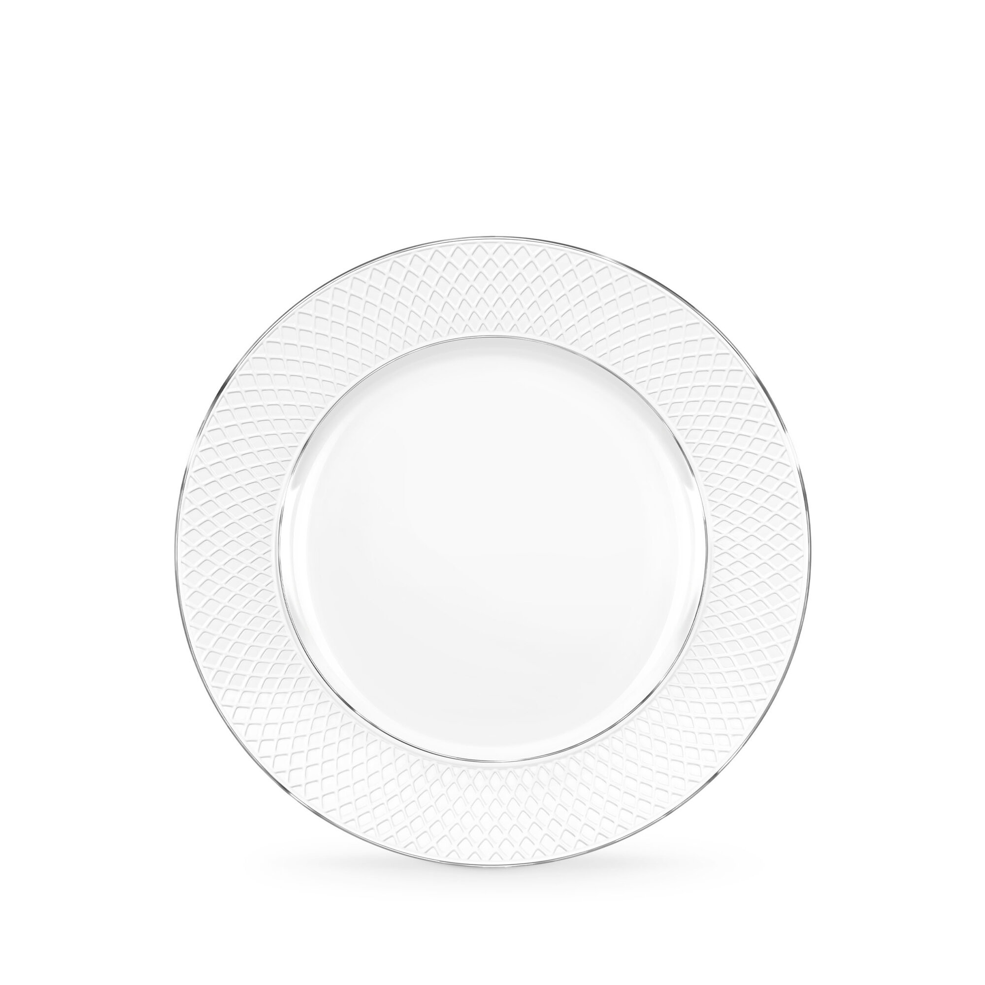 Тарелка обеденная с платиновыми линиями 28 см WL‑880103106/A