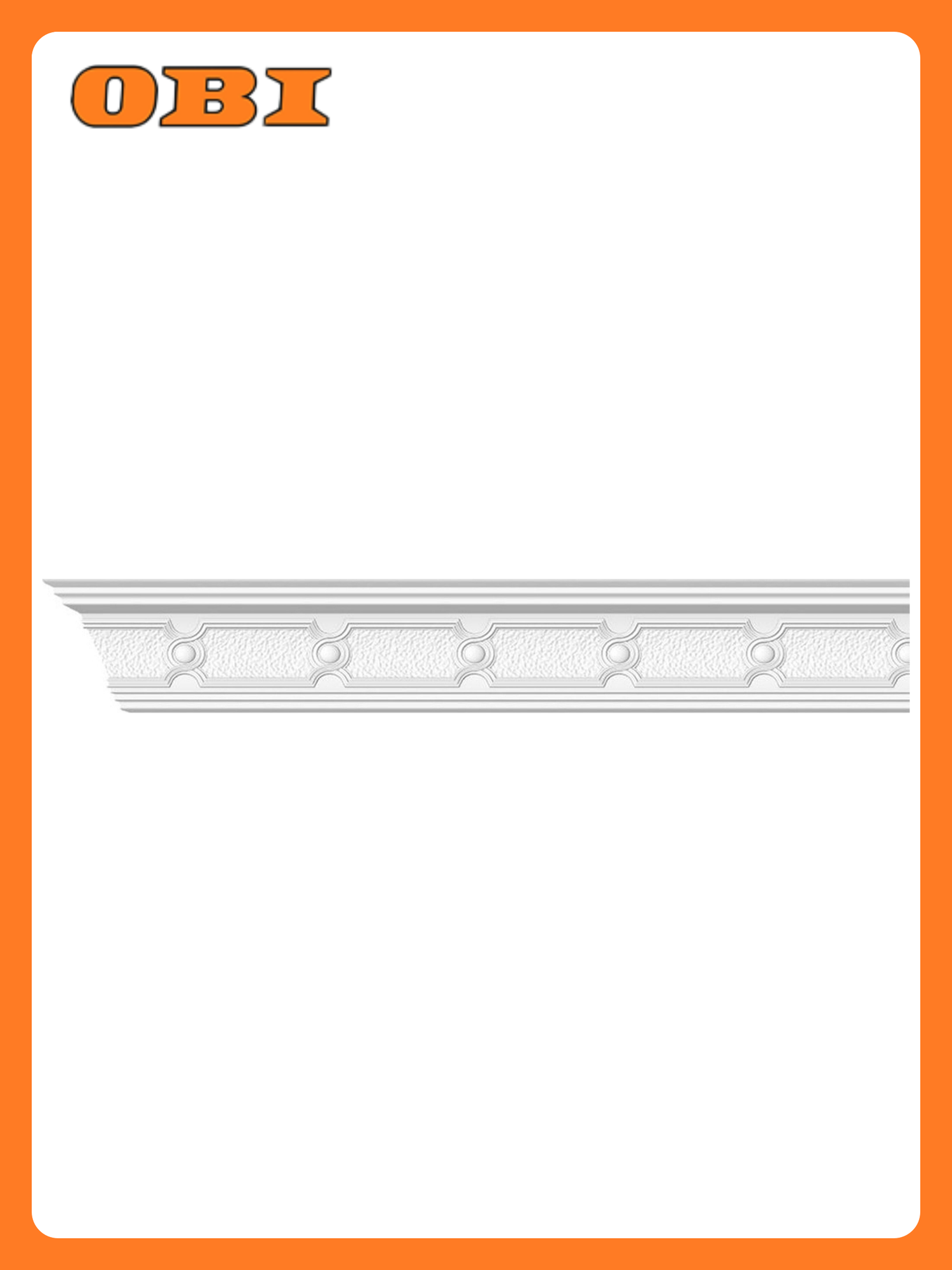 Плинтус потолочный Format 210563 пенополистирол белый 200 см