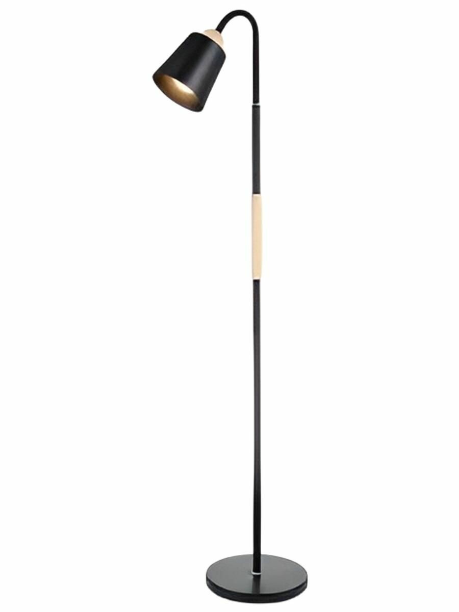 Напольный светильник Торшер черный с поворотным плафоном 3 режима