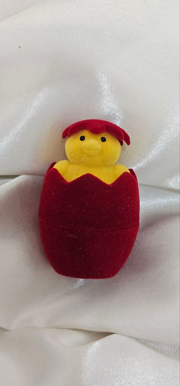 Подарочная шкатулка, для колец/серёг, с крышкой и ленточкой, 7x5 см.