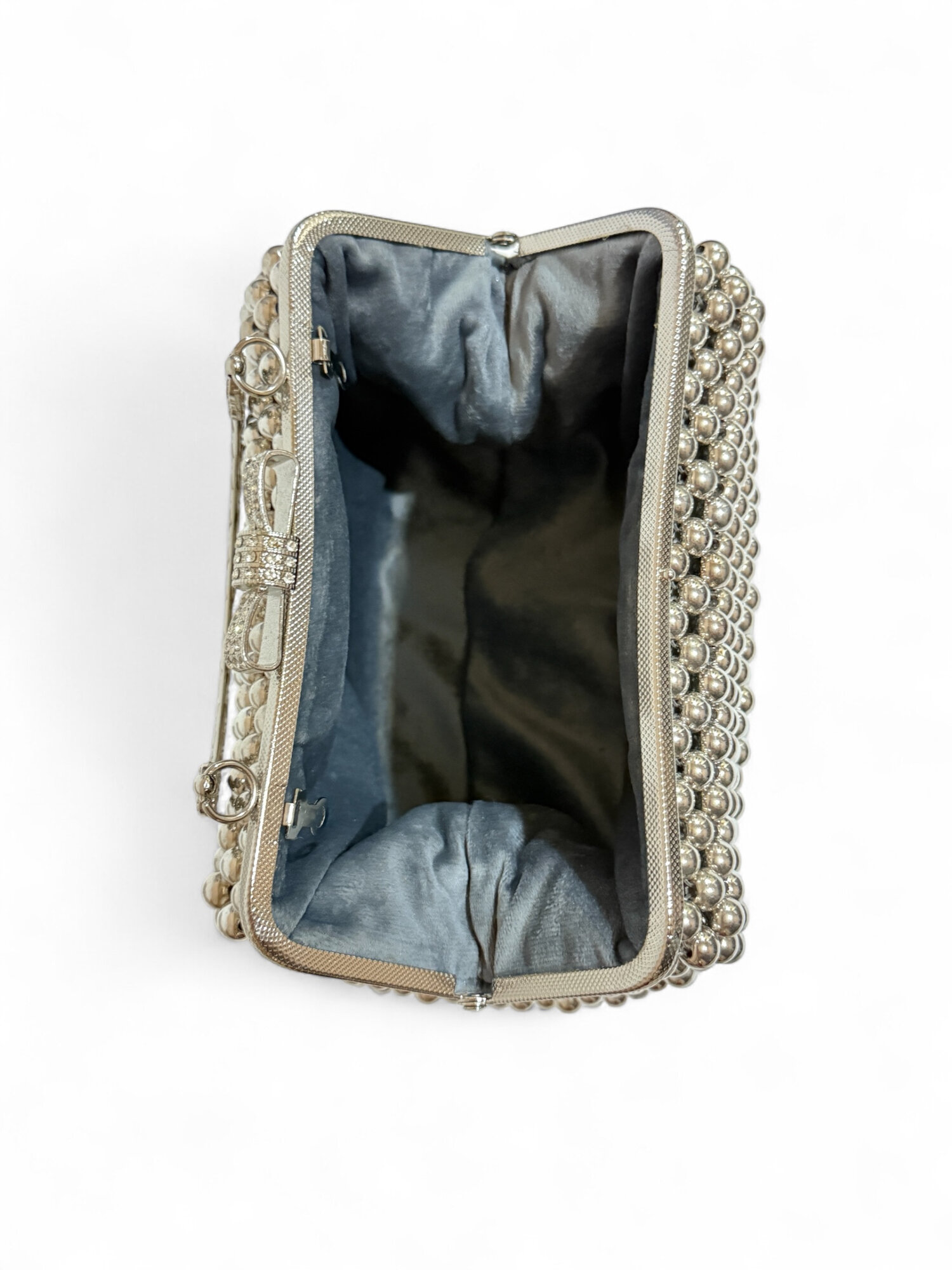 Джиббитсы для сумки клатч , серебряный — фото 1