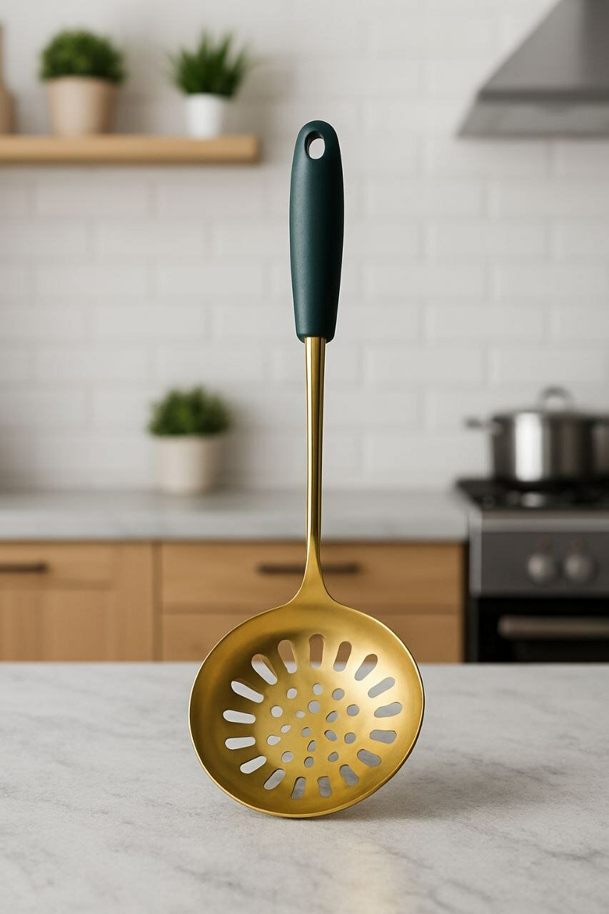 Шумовка для казана и плова, шумовка из нержавеющей стали. 40 см.