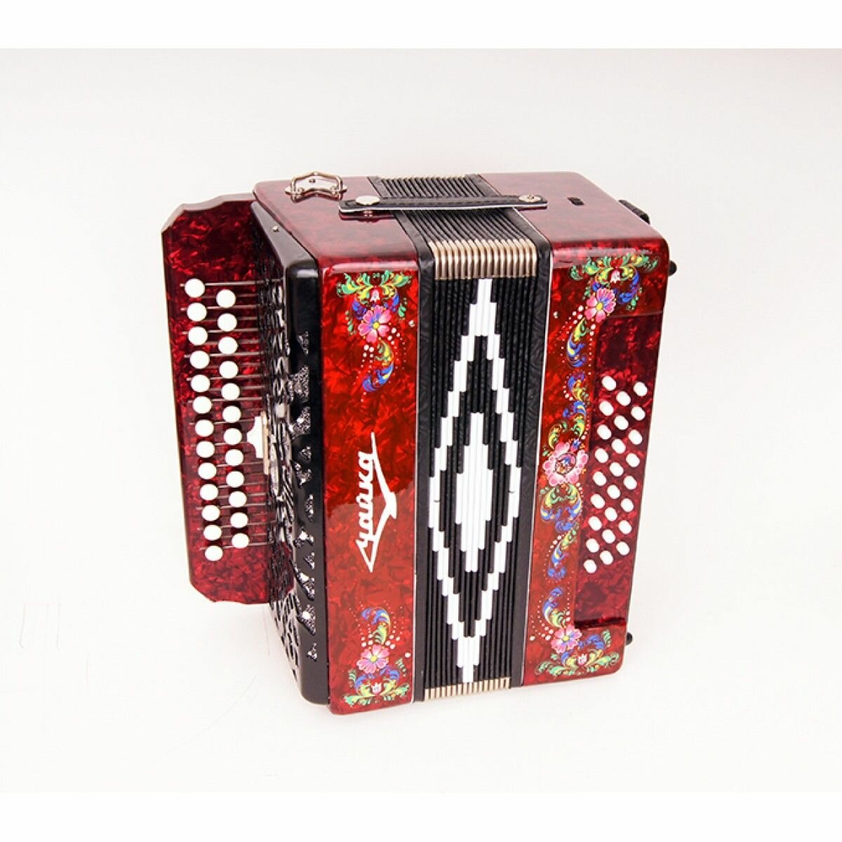 S5XL-A-RED Гармонь "Чайка 314" 25х25-III-2, красная, Шуйская гармонь