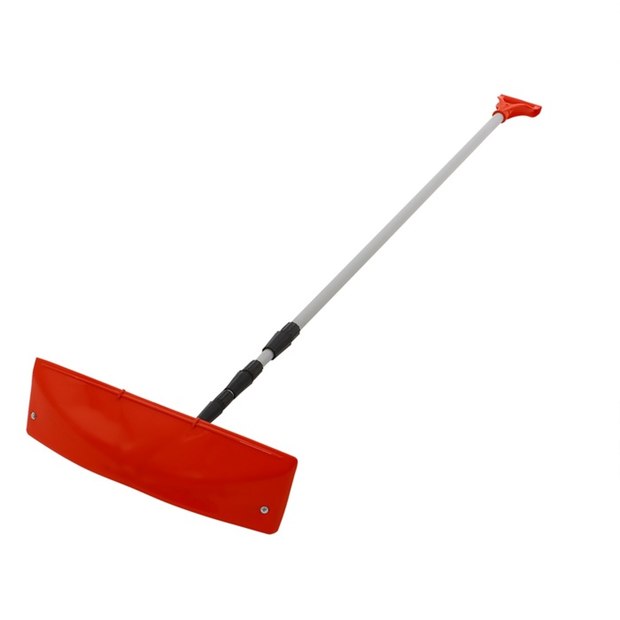 Скребок для уборки снега с крыши ковш 400 × 145 мм пластик телескопическая ручка 193-640 см металл