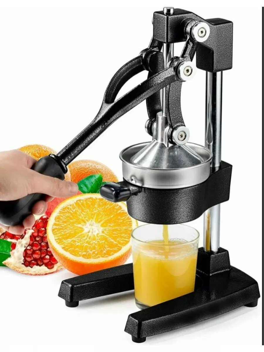 Соковыжималка "Икея", для цитрусовых, ручная, чугунный корпус, нержавеющая сталь