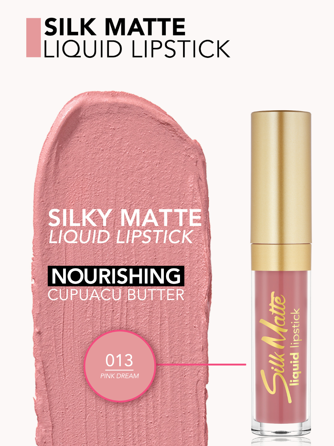 Матовая жидкая помада Flormar Silk Matte liquid lipstick оттенок 013