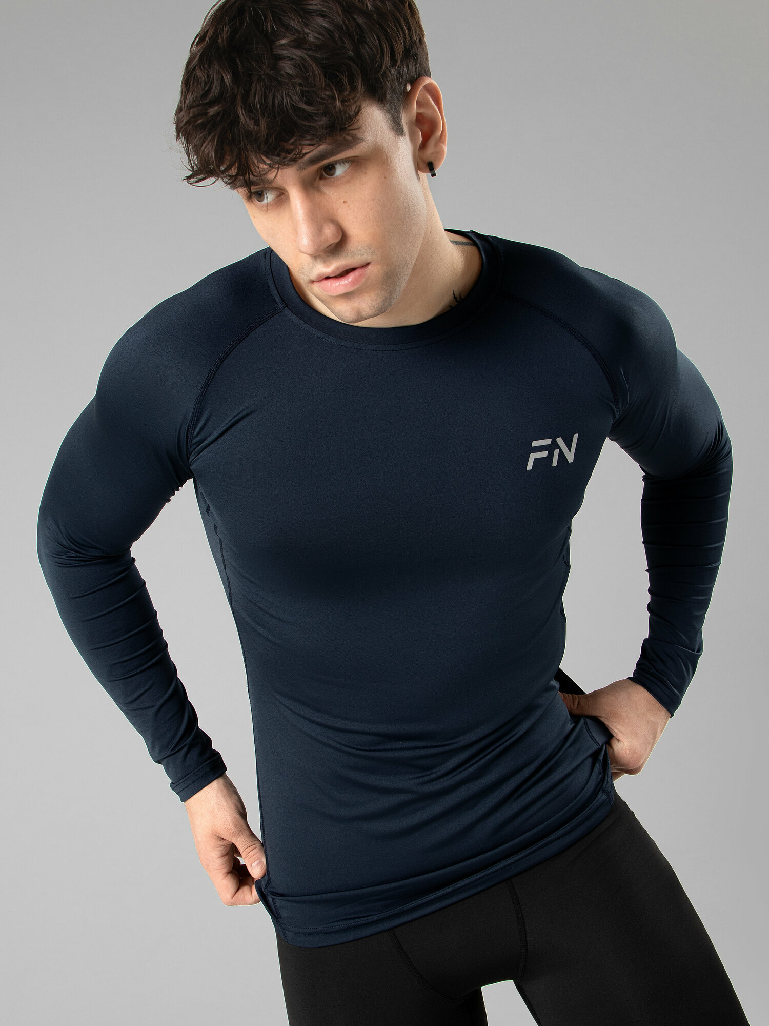 Рашгард FN Warm, размер L, Темный синий — фото 1