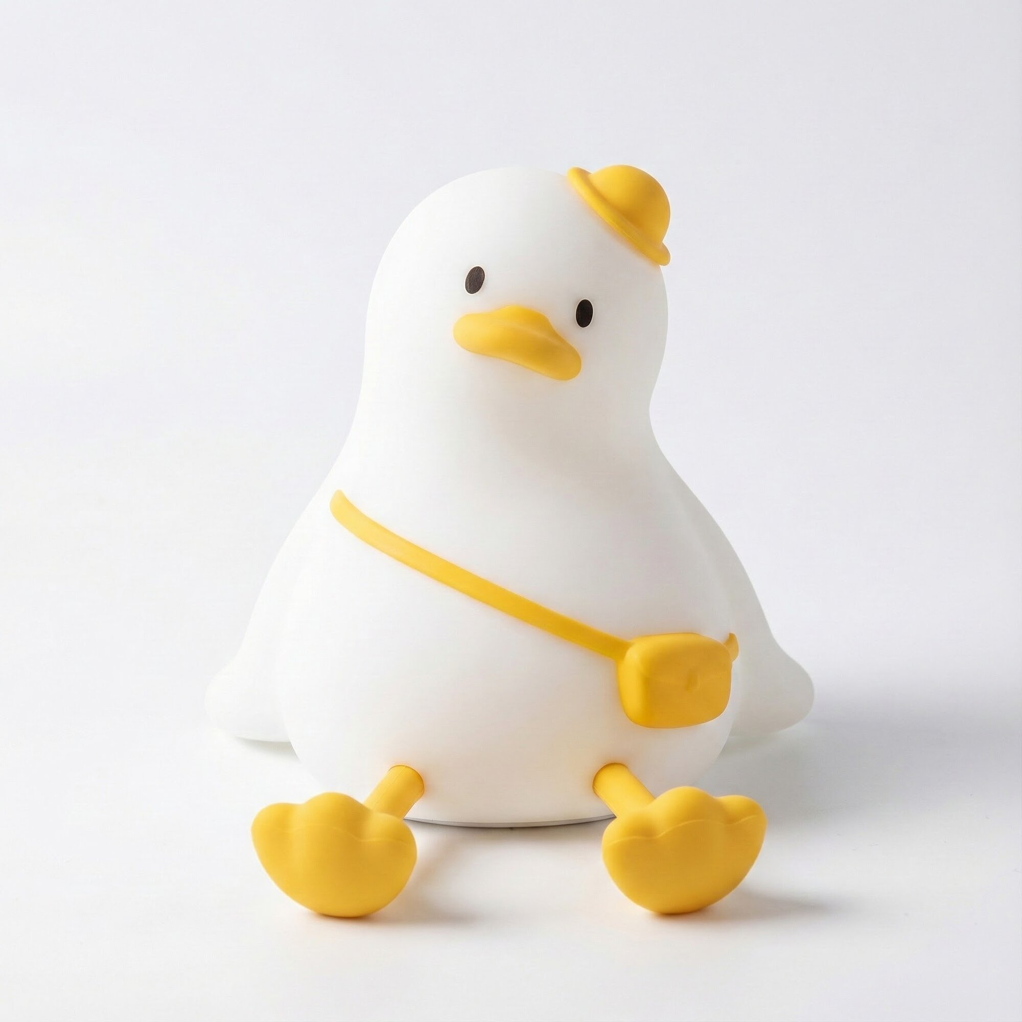 Ночник HOCO HX16 Утка, Silicone Pat Pat Night Light, 3 уровня яркости, 1200 мА·ч, USB-C