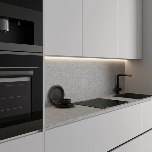 Изображение товара Комплект столешница и стеновая панель для кухни Ракушки 2400х600 мм, Slotex