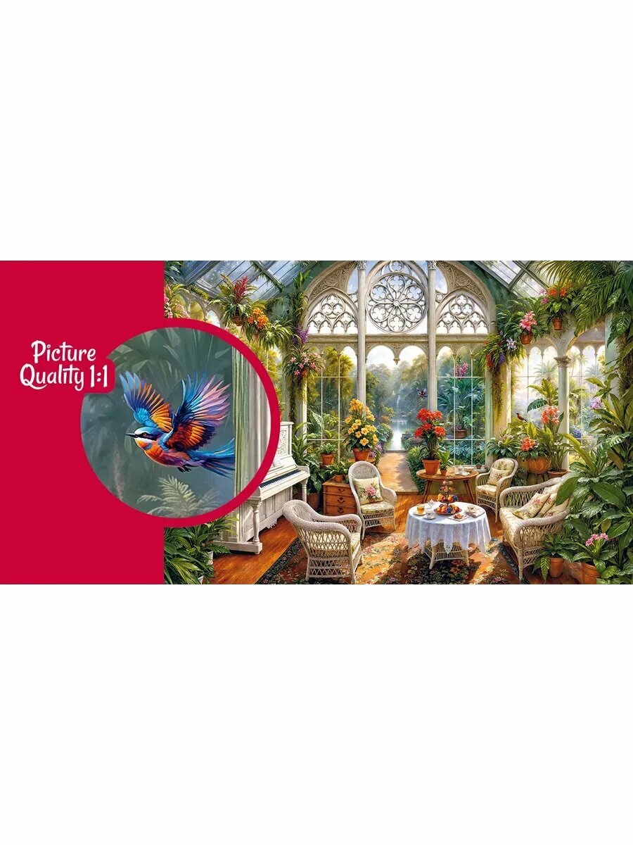 Пазлы для взрослых 2000 элементов Зимний сад — фото 1