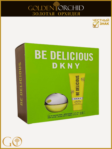 Изображение товара Набор парфюмерный женский DKNY Be Delicious, Парфюмерная вода 30мл, лосьон для тела 100мл. Донна Каран