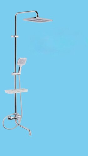 Изображение товара Душевая Система с тропическим душем смеситель для ванны хром 160см