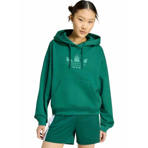 фото Худи спортивное adidas trefoil hoodie w, размер l, , зеленый