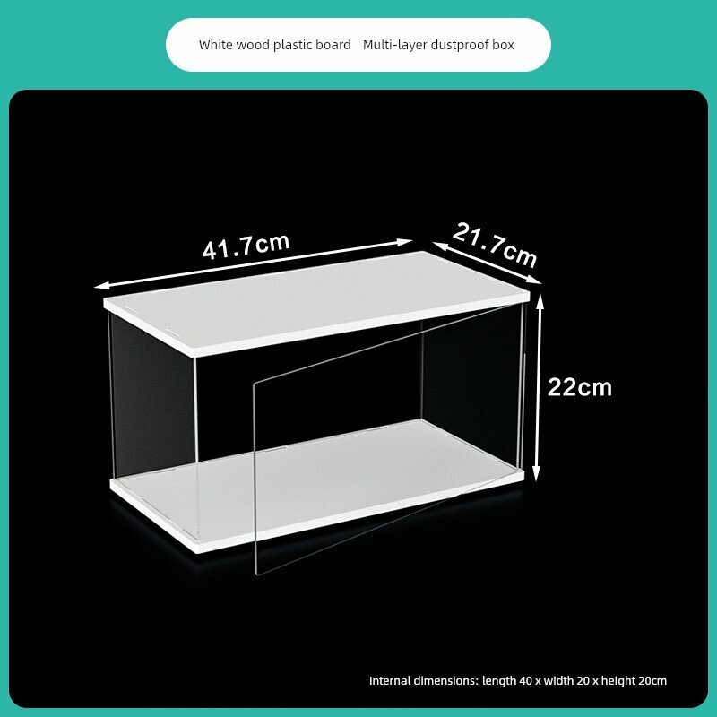 Белый деревянный многоярусный стенд для коллекции Pop Mart Molly, 40x20x20 см