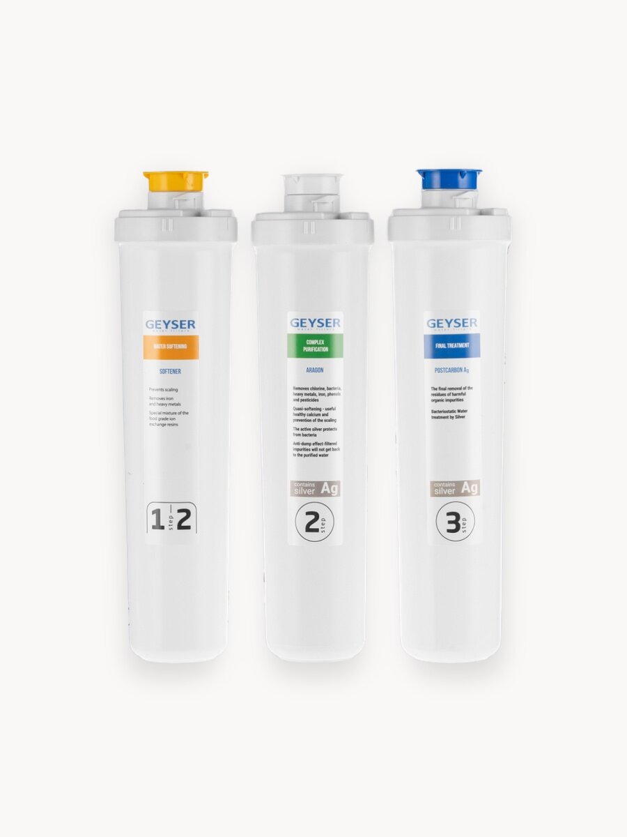 Комплект картриджей Гейзер Смарт для очистки жесткой воды