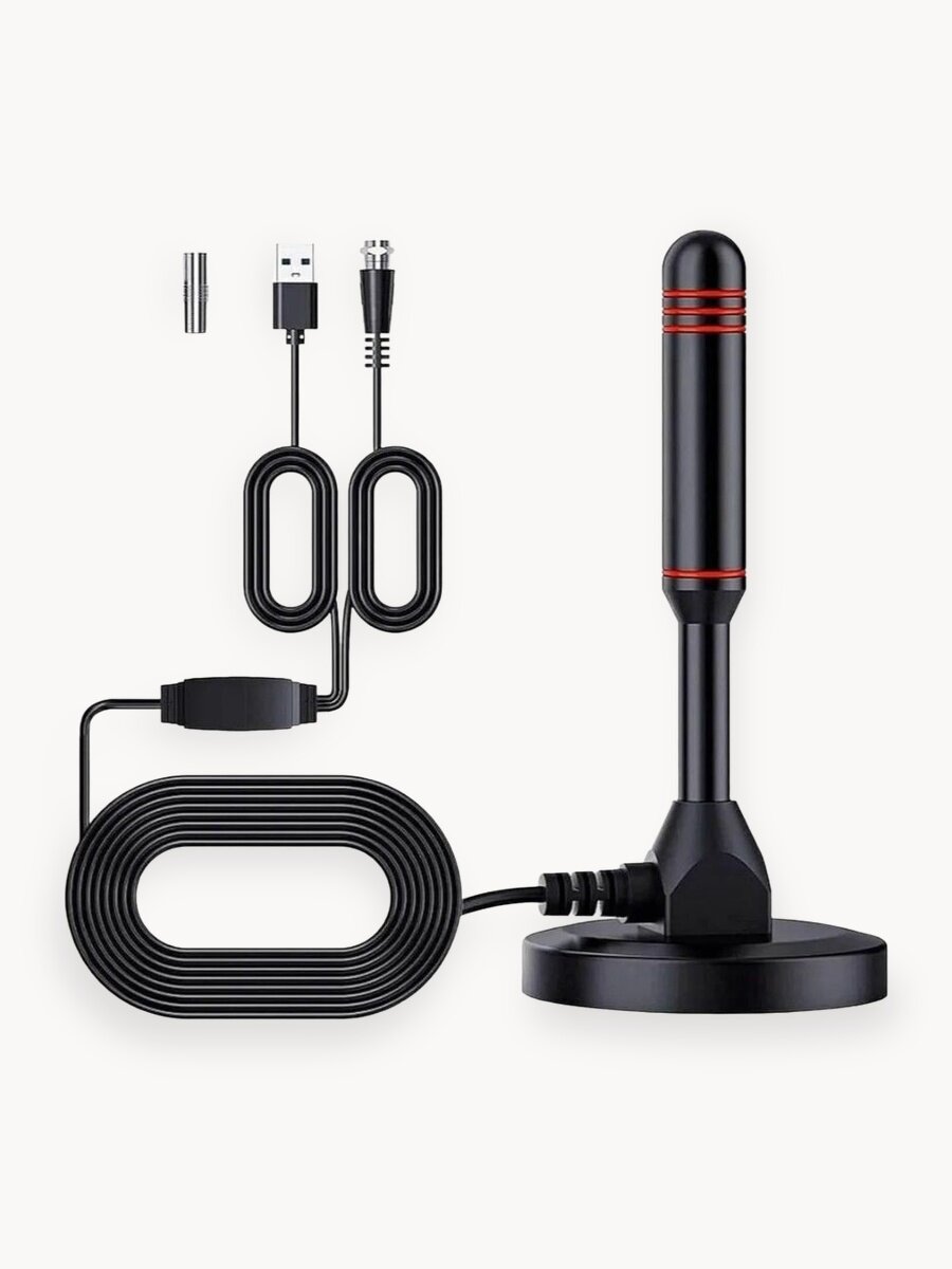 Антенна для цифрового тв комнатная SELENGA 110A (с усилителем) активная, 360 градусов