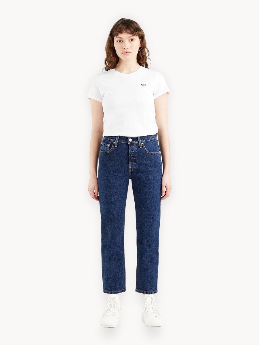 Джинсы классические Levi's 501 Original Cropped, размер 27/30 JEAN, синий