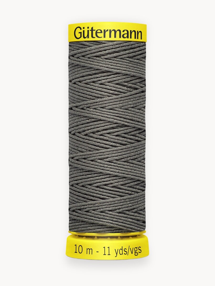 Нить эластичная Gutermann Elastic №15, 10 м, для сборок и рюшей (64% полиэстер, 36% полиуретан) 744557 (1505), 5 шт