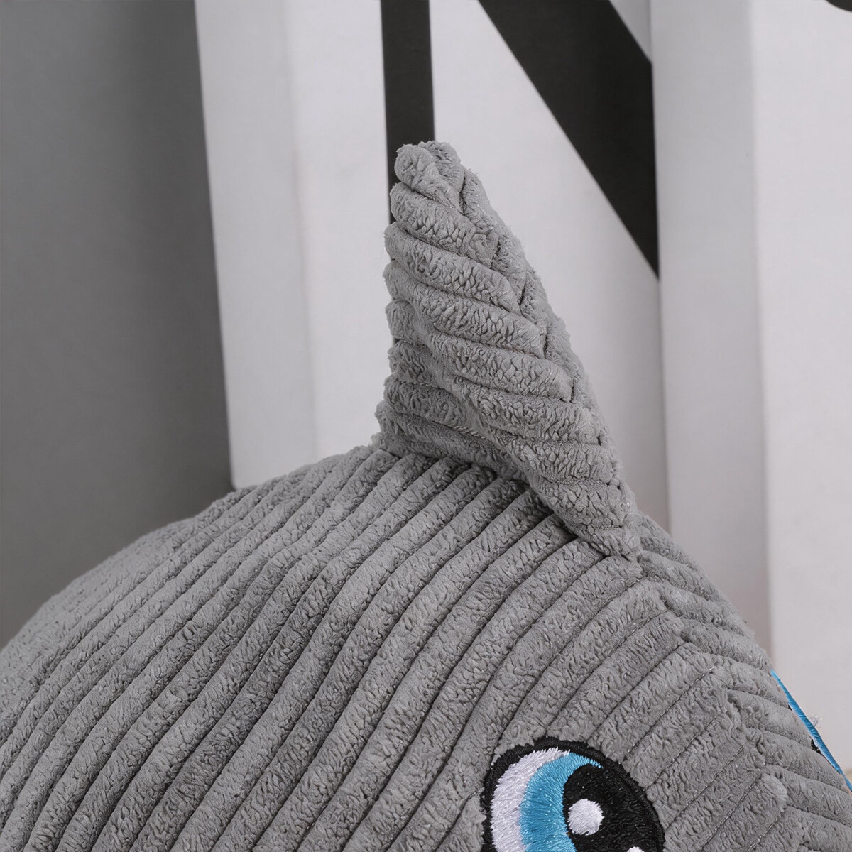 Игрушка Для Собак В Форме Акулы Из Хлопкового Шнура С Звуком 1 Шт 25*28Cm