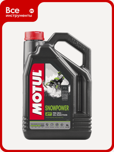 Изображение товара Моторное, MOTUL, масло MOTUL SNOWPOWER 2T 4 л 112748, Специально, разработано