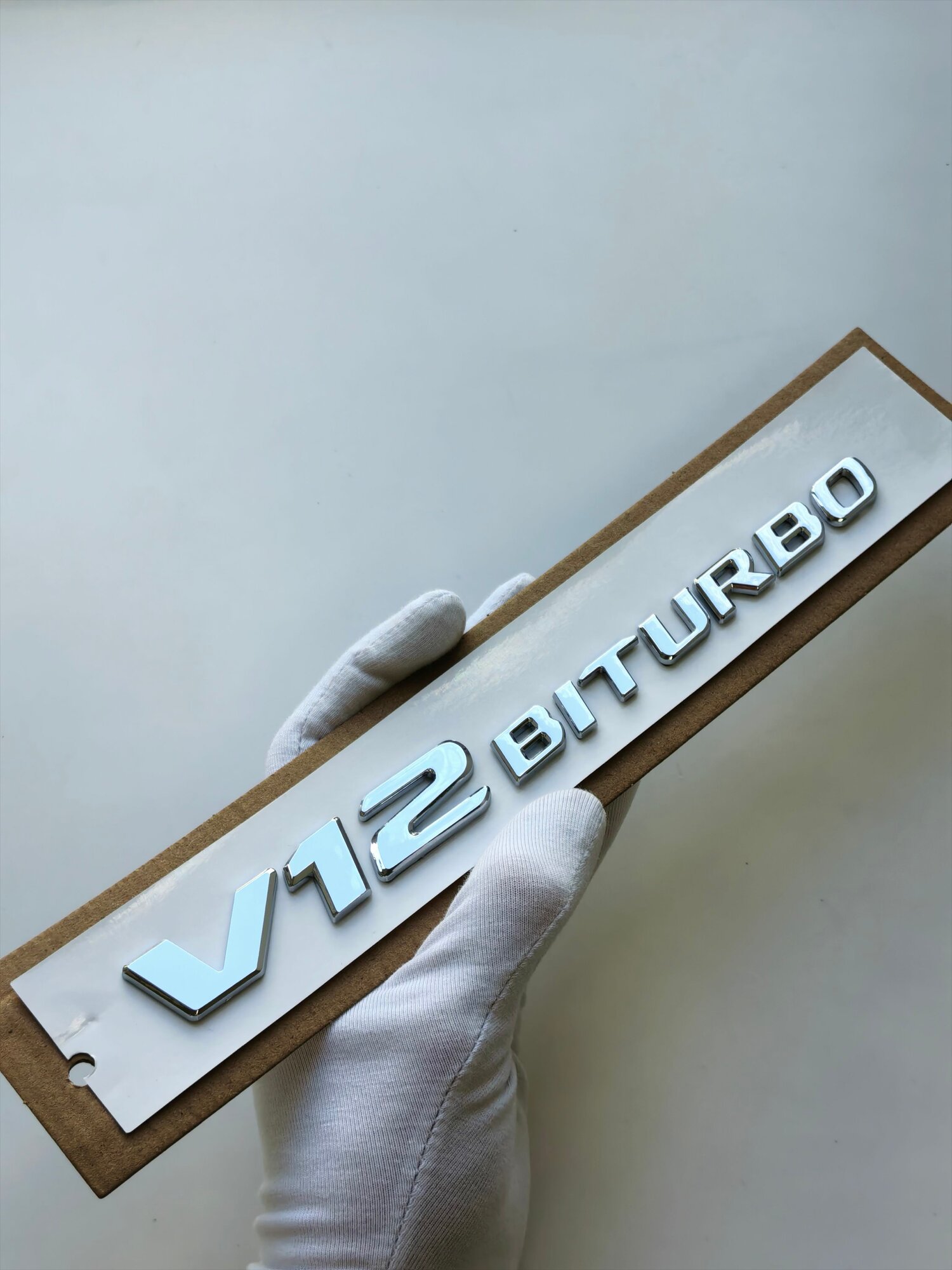 Надпись V12biturbo на багажник Mercedes, эмблема V12 biturbo Мерседес (1 шт.)