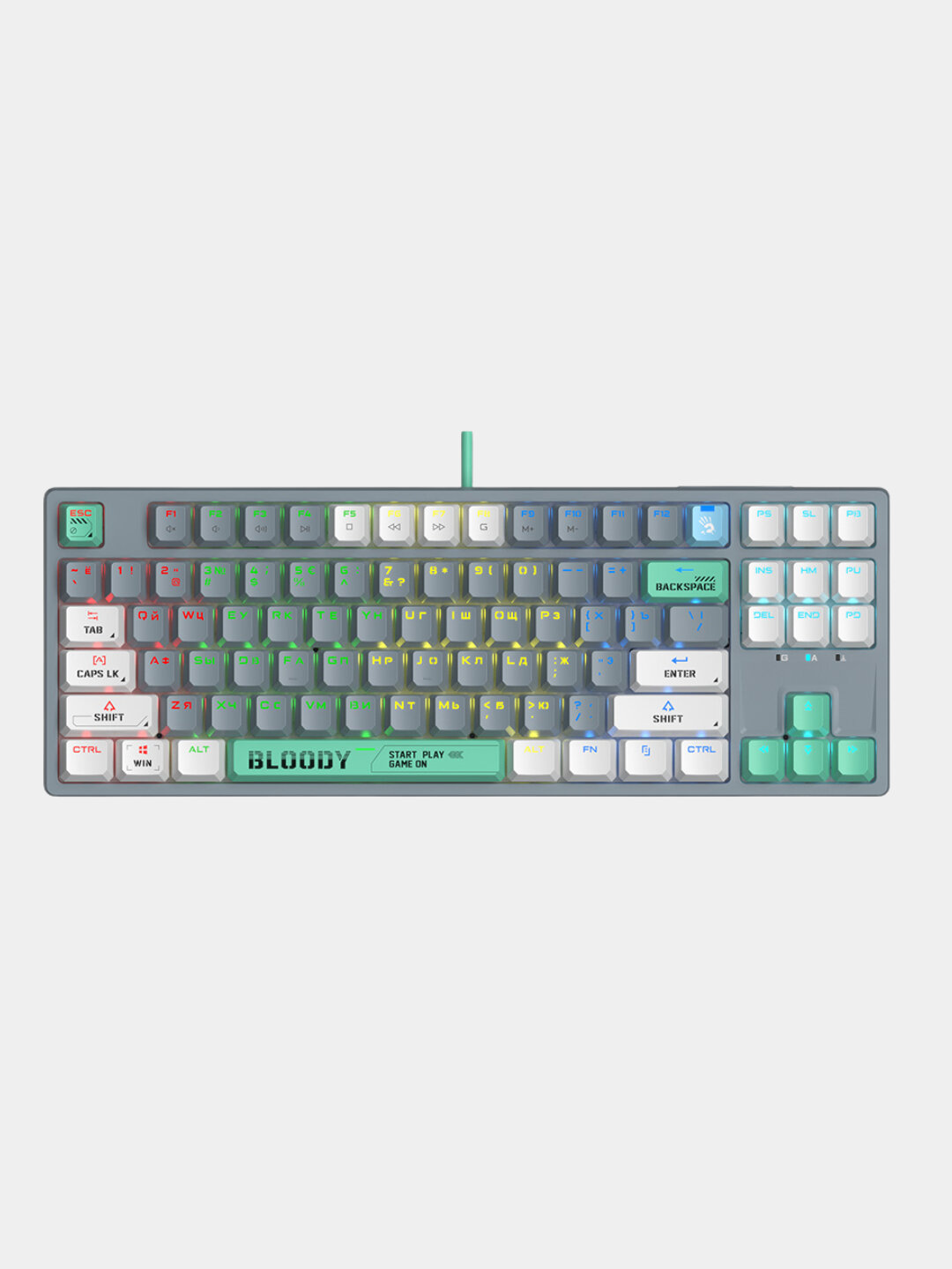 Игровая клавиатура S87 – RGB-подсветка, механические переключатели, компактный дизайн