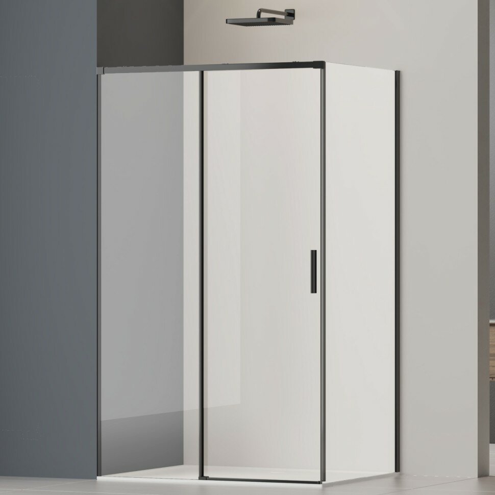 Душевой Уголок Soft 2 Vsr-3so28012clb 1200*800 Черный Стекло Прозрачное