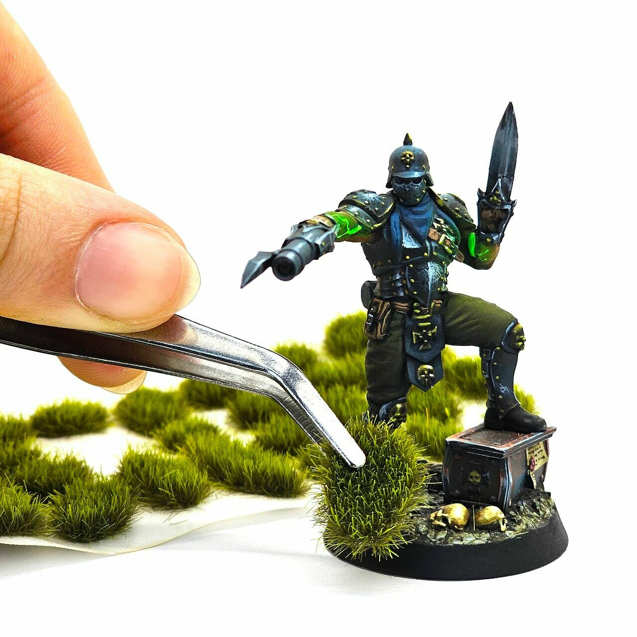 Модельная трава зеленая - 32шт 5мм — фото 1