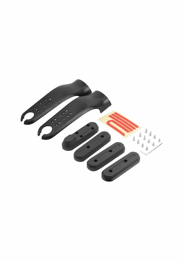 Аксессуары для скейтборда Xiaomi M365 / Pro / 1s, пластиковая защитная накладка на переднюю вилку, светоотражающий комплект, чёрный