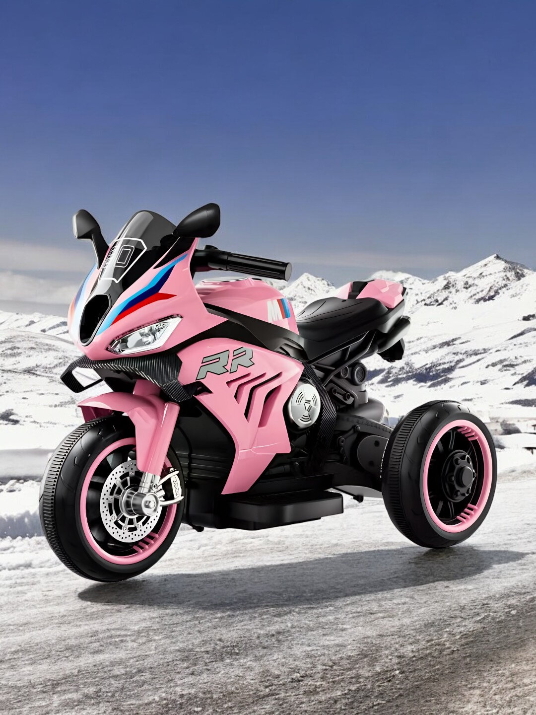 Электромотоцикл детский, на аккумуляторе MINI, от 1 до 3 лет - Розовый