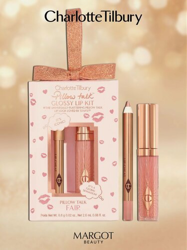 Изображение товара Мини-набор для губ PILLOW TALK FAIR Charlotte Tilbury, блеск и карандаш, тревел-версии, оригинал
